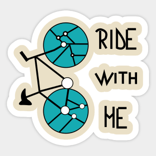 Ride with me II Sticker